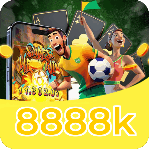 Material promocional do app 8888k — ilustração, não métricas auditadas nesta página